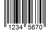 EAN8 barcode example