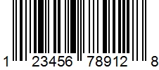 UPCA barcode example