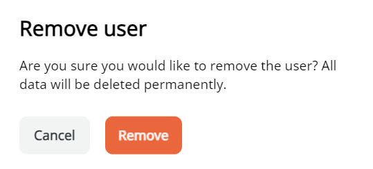 Remove user confirmation