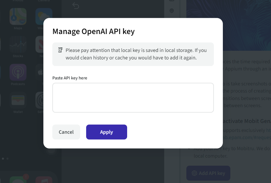 AI API Key management