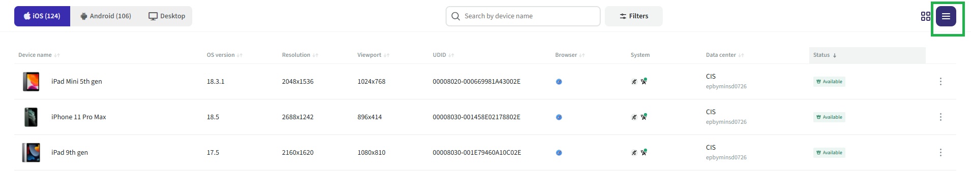 devices 3 version updated